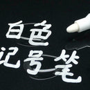 White Highlighter Marker Pens Thin Waterproof Car Tyre Painting Permanent F2X7