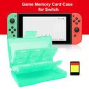 24+2 in 1 Game Cards Case for Nintend Switch Storage Protector (Green) Newly