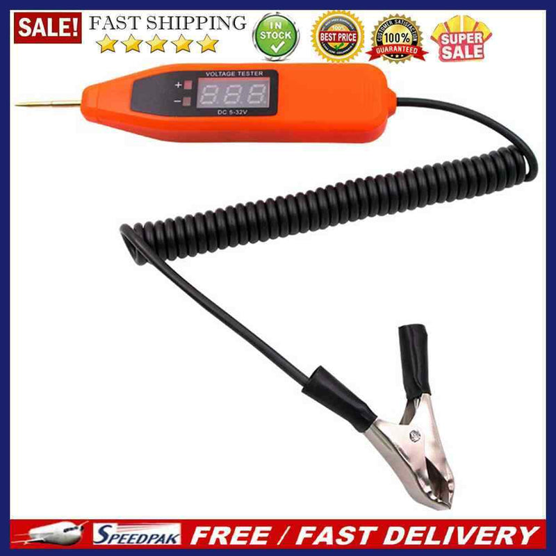 LCD Digital Automotive Voltage Electrical Circuit Tester for Truck Boat Tra