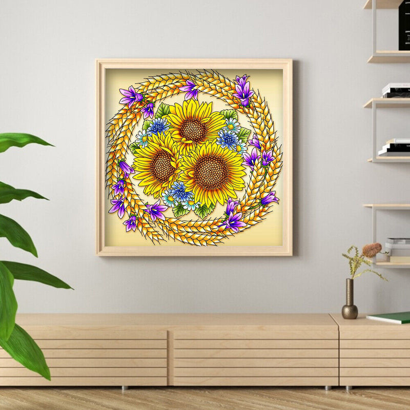 Diamond Painting Partial Special Drill sunflower Picture of Rhinestone Newly