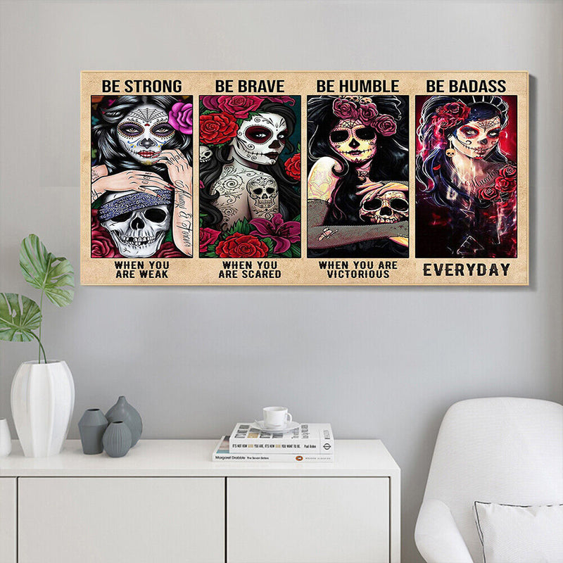 DIY Digital Picture Beauty Skeleton Frameless Oil Painting By Number Handicraft