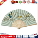 Bird Folding Fan DIY Handmade Oil Paint By Numbers Art Craft Fans
