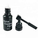 Turntable Stylus Cleaning Liquid Round Carbon Fiber Record Brushes Player S1B5