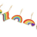 5pcs DIY Diamond Painting Keychain Special-shaped Drill Keyring Handmade Gifts