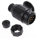 13 PIN EURO PLASTIC PLUG 12V CARAVAN TRAILER ELECTIRC PLUG MAYPOLE MP128