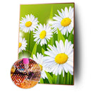 Full Round Drill Cross Stitch Diamond Painting DIY 5D Vibrant Flower Ornament