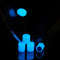 Luminous Stem Cover Tire Valves Caps Universal Valves Nozzles (2pcs Blue)