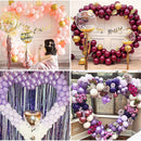 1 Set Balloon Column Arch Kit Heart Shape Balloon Stand Holder for Wedding Decor
