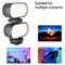 Vlogging Live Broadcast Rechargeable RGB Selfie Fill Light Video Light