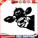 2xFarm Hollow Peeping Cow Balcony Yard Art Hanging Decor Outdoor Statue