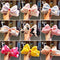 Elastic Colorful Plush Bow Women Girls Headbands Makeup Headwrap Wash Face Band