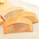 Tool Hairdressing Beard Hair Comb Mustaches Brush Fine Coarse Teeth Peach Wood