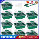 10pcs Seed Starter Tray Kit Garden Nursery Seedling Germination Box (Green)