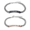 Women Jewelry Love Bangle Stainless Steel His Queen Her King Couple Bracelets
