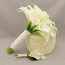 Weiß künstliche Calla-Lilie blüht Blumenstrauß Garden Hochze D6F9 G7K5 W9U5 X7M4