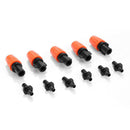 10pcs Adjustable Micro Barbed Nozzle Misting Sprinklers Irrigation Sprayer
