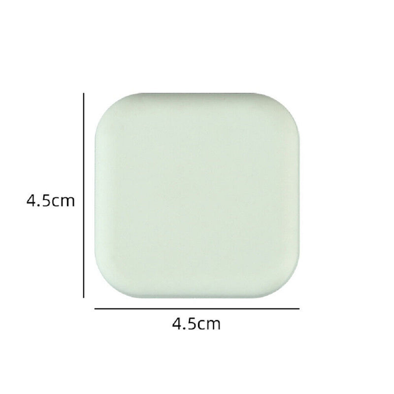 Punch Free Door Bumper Protector Self Adhesive Handle Square Pads (Green) Newly