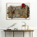DIY Oil Paint by Numbers Sweet Home Coded Hand Painted Acrylic Drawing Kit
