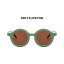 Summer Kids Girl Boy Sunglasses Children Round Sun Glasses UV400 (Green) Newly