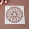 Round Flower Print Coffee Cake Stencil Fondant Buttercream Spray Mold Decor