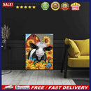 5D DIY Diamond Drawing Kits Full Round Drill Sunflower Cow Wall Decor (B5079)