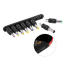 8 in 1 Set 8pcs Universal AC DC AC Adapter 2-Pin Male Charger Tips for