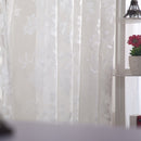 Romantic Floral Tulle Voile Curtain Drape Panel Sheer Scarf Valances White