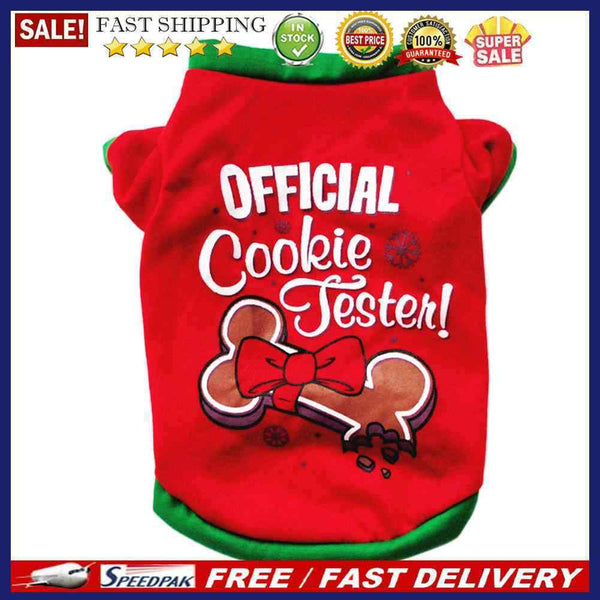 Christmas Costume Puppy Shirt Cute Soft Cotton Short Sleeve T Shirt Vest Cl