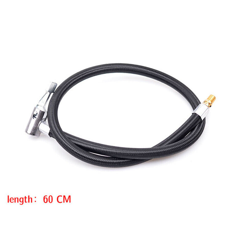 Motorcycle Bike Tyre Inflator Hose Air Pump Extension Tube Adapter (60cm) Newly