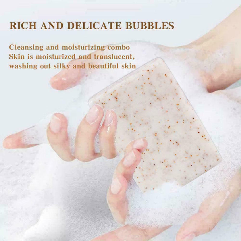 Coconut Scrub Soap Gently Softens Cuticles And Rejuvenates Cleansing Body A9M2