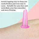 4pcs Vacuum Cupping Can Massage Cupping Apparatus Set Health Care (Pink) Newly
