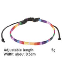 Gifts Attractive Rainbow Weave Anklet Foot Rope Rope Bracelet Gift For Couple
