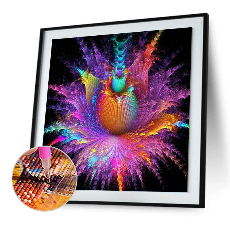 Dazzling Rhinestone Drawing Full Round Drill Diamond Picture Art Craft Mandala
