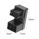 ATX 6Pin Female to 6Pin Male 180 Degree Power Adapter for Desktops GPU (A)