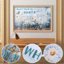 DIY Part Special Shape Diamond Painting Kit 5D Text and flowers Drawing