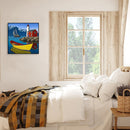 Lighthouse and Boat Frameless DIY Oil Paint by Numbers Kit Painted Artwork