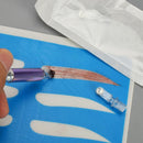 1pc Manual Tattoo Roller Pen+5pcs Pins Set Eyebrow Microblading Tool(Purple