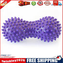 Peanut Shape Massage Fitness Ball Stress Relax Body Spiky Massager (Purple)
