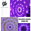 Halloween Props Spider Web Outdoor Party Light Up Cobweb Lighting Decor New_
