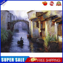 75 X 50cm 1000 Pieces Paper Jigsaw Puzzles River Boat Assembling Picture