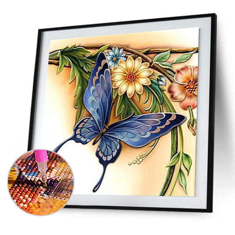 Diamond Painting Kit Art 5D Special Shaped DIY Butterfly Flowers Pictures Newly
