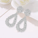 Water Drop Geometric Metal Drop Earrings for Women Ear Stud Party Jewelry Gif