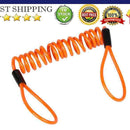 Motorcycle Motorbike Disc Lock Accessories Spring Reminder Cable Minder