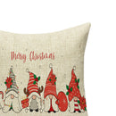 45X45cm Christmas Linen Breathable Cushion Pillowcase Car Office Sofa Home Decor