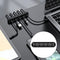 Silicone USB Cable Organizer Winder Desktop Tidy Management Holder (5 Clip)
