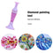 Flower Pot 5D Diamond Painting Point Drill Pen DIY Crafts (w/ Drill Purple)