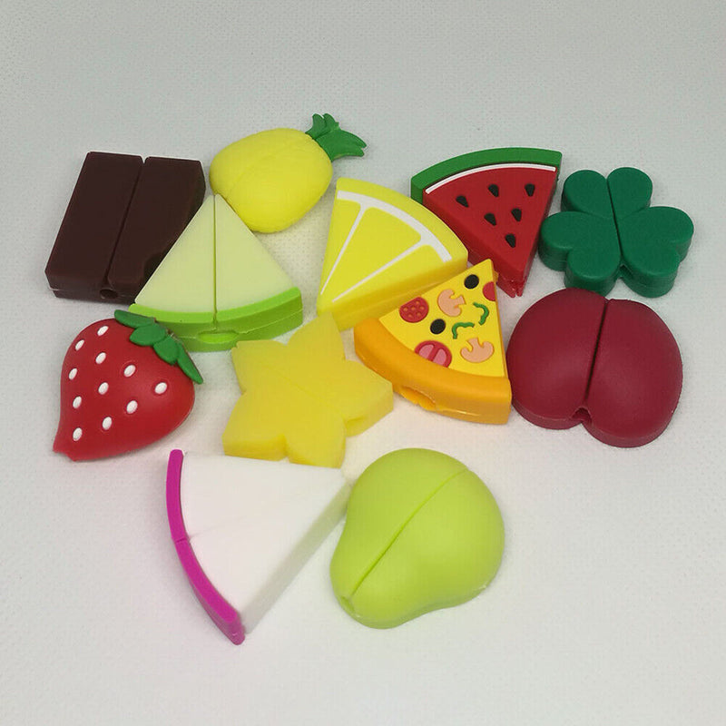 Fruit USB Data Cable Bites Protector Universal Cord Wire Winder (Pear)