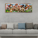DIY Full Round Drill Rhinestone Diamond Painting Animal Family Handwork Home Art