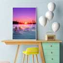 Hand Painted Oil Art Picture DIY Novelty Landscape Frameless Paint By Numbers