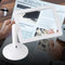 Bright LED Screen Magnifier Reading Viewer Magnifying Glass + Rotating Bracket